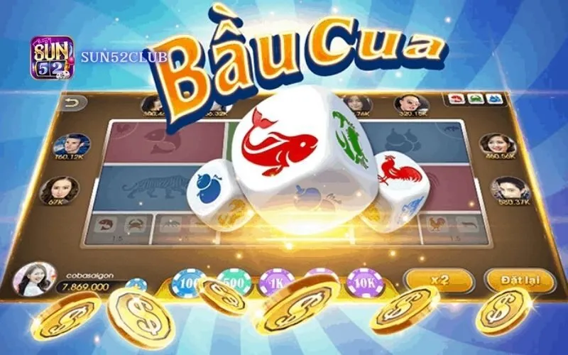 Mini game Bầu Cua đổi thưởng Sun52 giải trí đỉnh cao