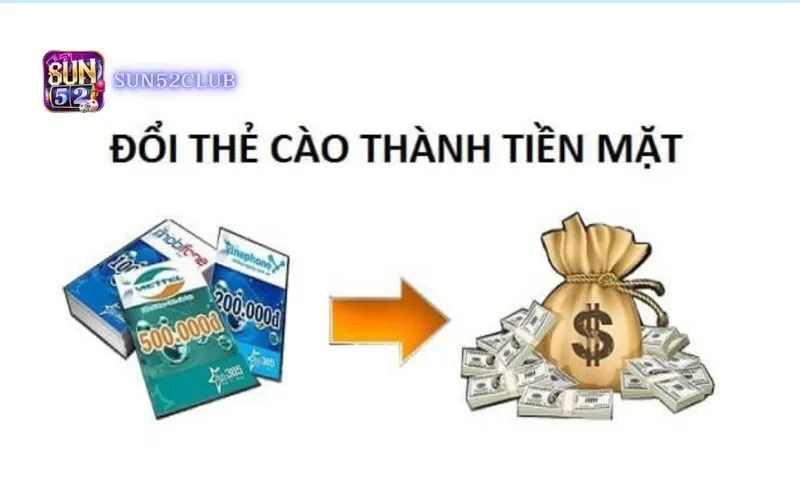 Thẻ cào đổi tiền mặt Sun52